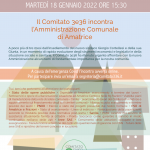 Il Comitato 3e36 incontra l’Amministrazione comunale di Amatrice – 18/1/2022